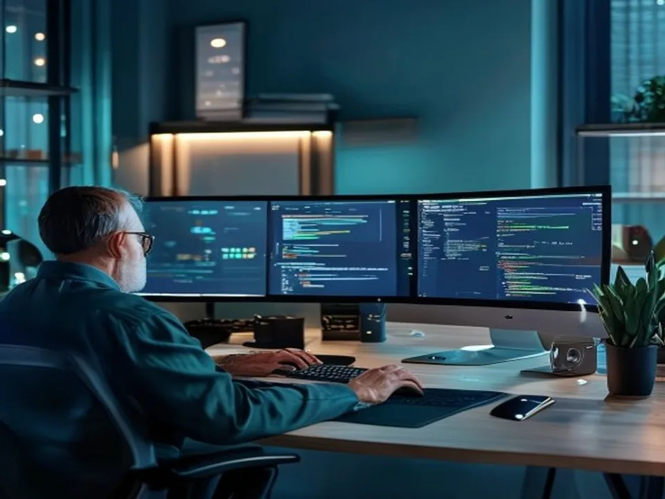 A senior SAP engineer's modern remote workspace